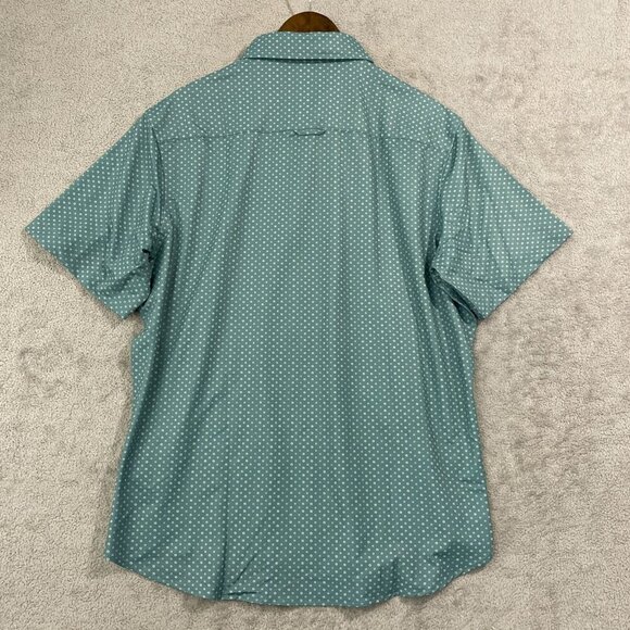 NEW Jachs New York Men's XL Short Sleeved Button-Up Shirt Green Printed - Picture 3 of 8